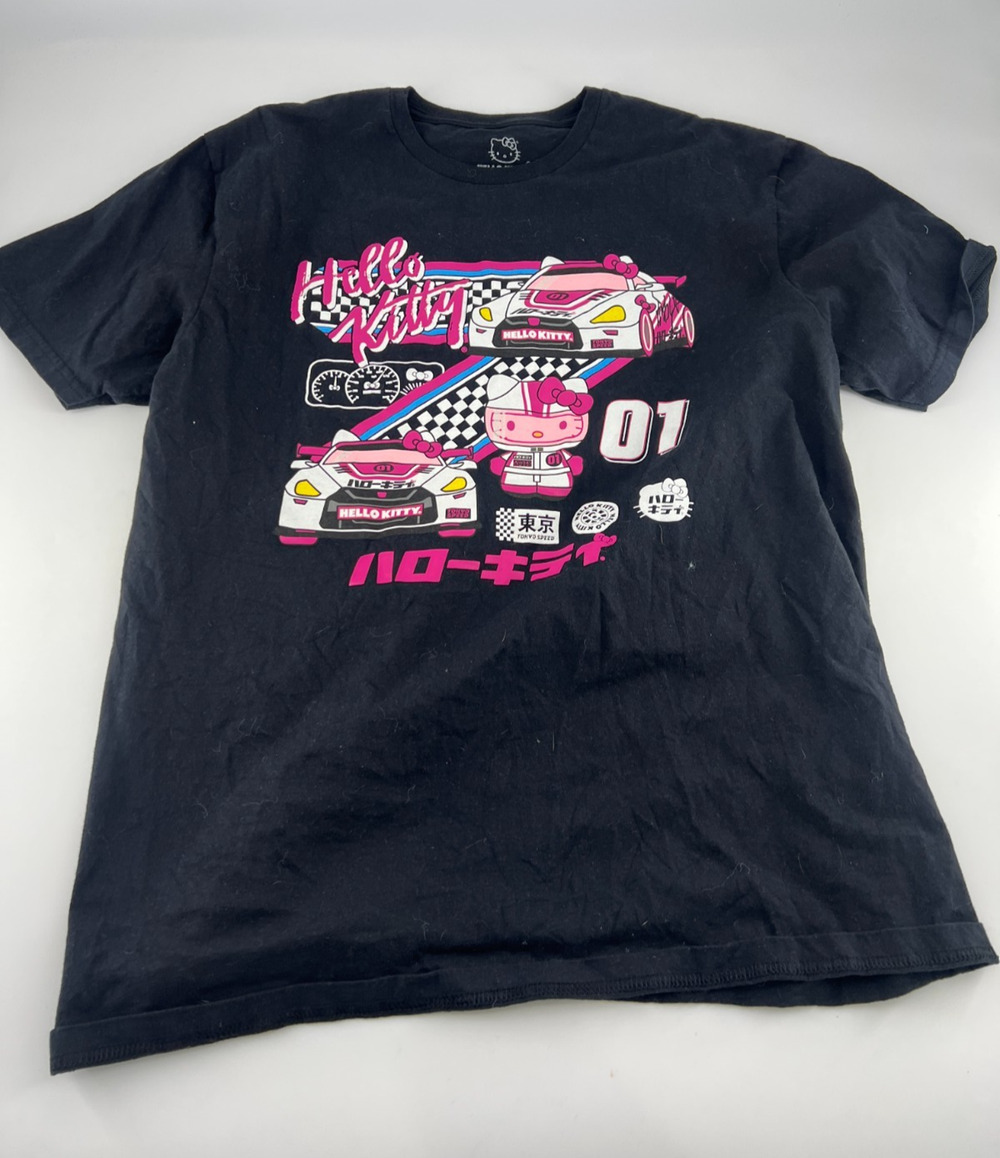 Hello Kitty Graphic Tee Adult Unisex L Large Japan Culture Tshirt Pullover